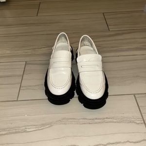 White Chunky Loafers